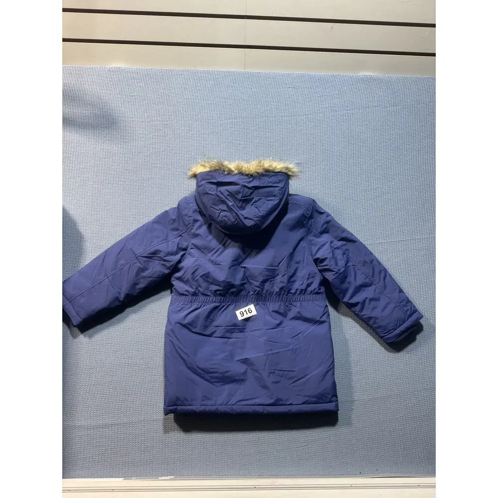 The Children's Place Boys‎ Sherpa Lined Hooded Parka Jacket Sz M Blue Brand New